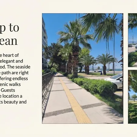 Elegant & Cozy Retreat Home, Center Gem, At The Seaside, Steps From The Tram Izmir