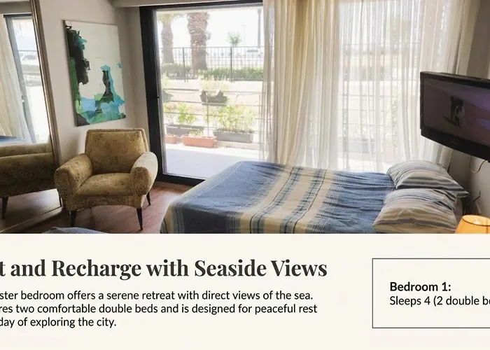 Elegant & Cozy Retreat Home, Center Gem, At The Seaside, Steps From The Tram Smirne